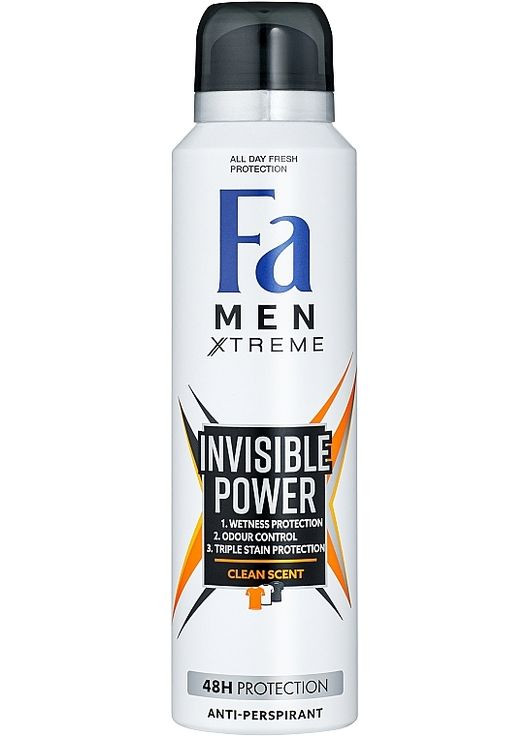 Дезодорант спрей Men Xtreme Invisible Power 150ml (103322-26308) Fa (368644966)