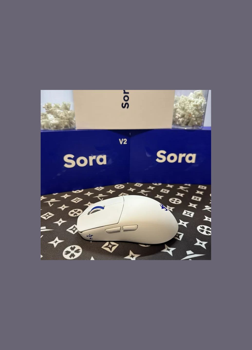 Игровая беспроводная мышка Ninjutso Sora V2 (39g) (Omron) Белая Ninja (327416789)