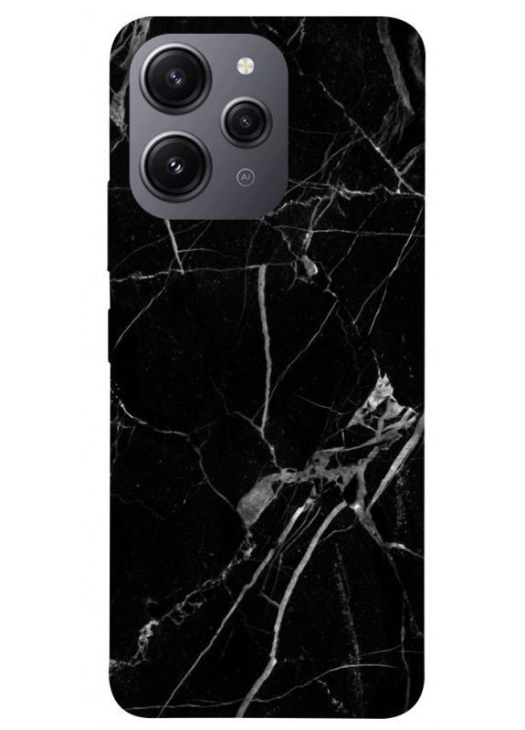 Чехол с принтом для Xiaomi Redmi 12/на Ксеми, сяоми, ксиомиредми 12 Черный мрамор No Brand (339676964)