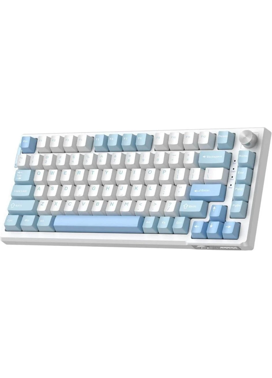 Клавіатура SKY 81 RGB Pink Bear Switch Ice Sea Blue (6971969728844-UA) [164303] MageGee (401133552)