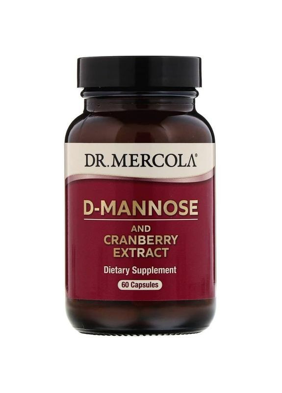 Поддержка почек с клюквой, D-Mannose and Cranberry,, 60 капсул Dr. Mercola (356180321)