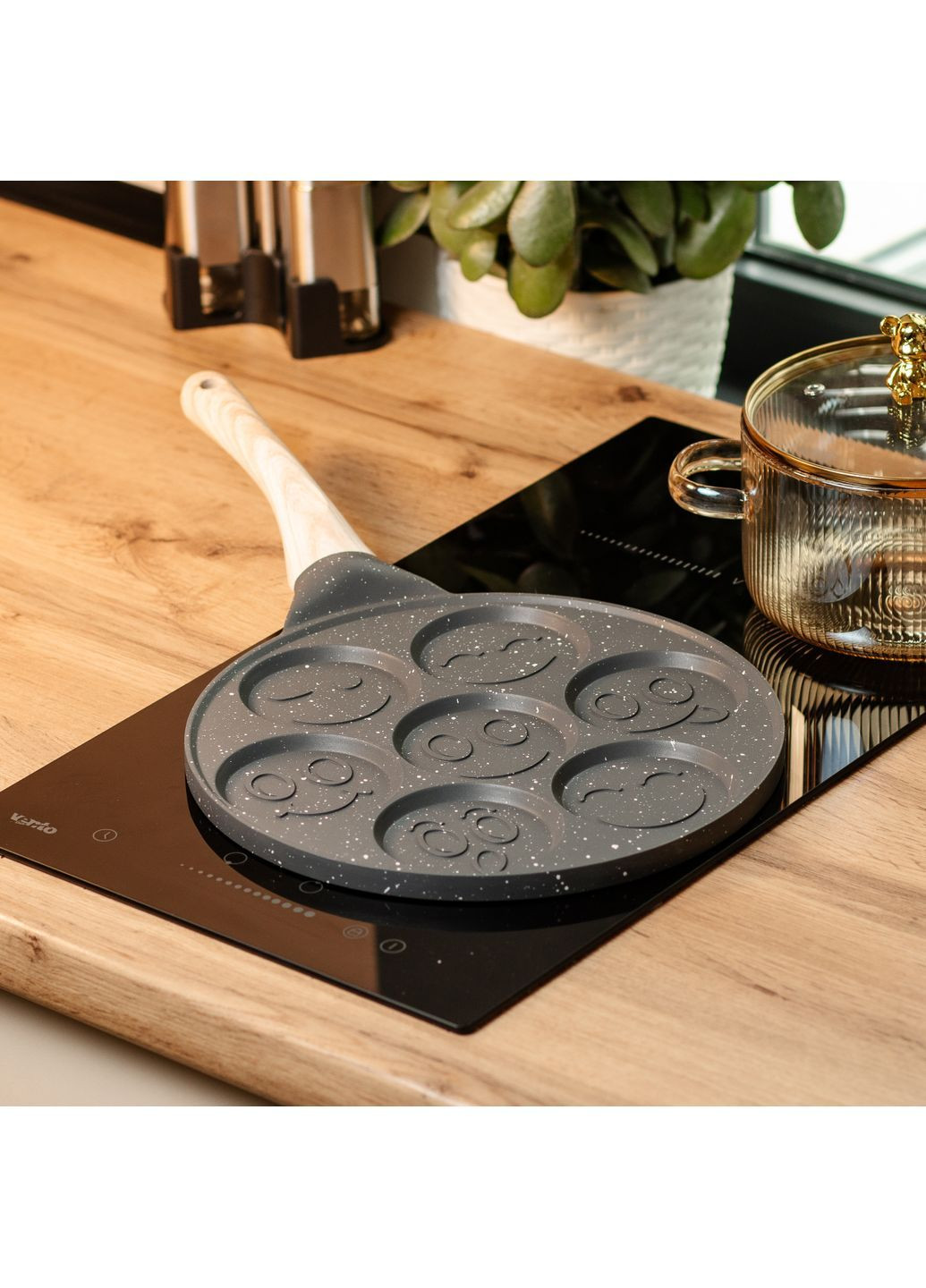 Сковорода для панкейков 26.5 см, серый Breakfast HP39584C No Brand (373427102)