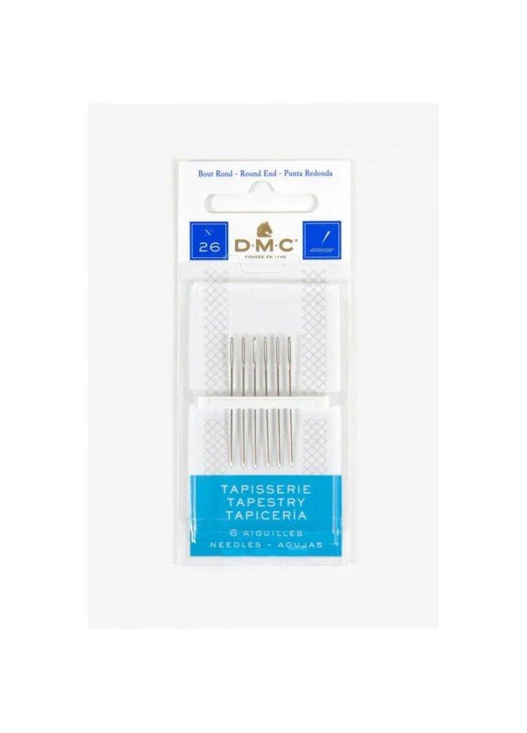 Иглы для вышивания гобеленовые №26 (6 шт) вышивка бисером, нитками, лентами, гладью No Brand (334342550)
