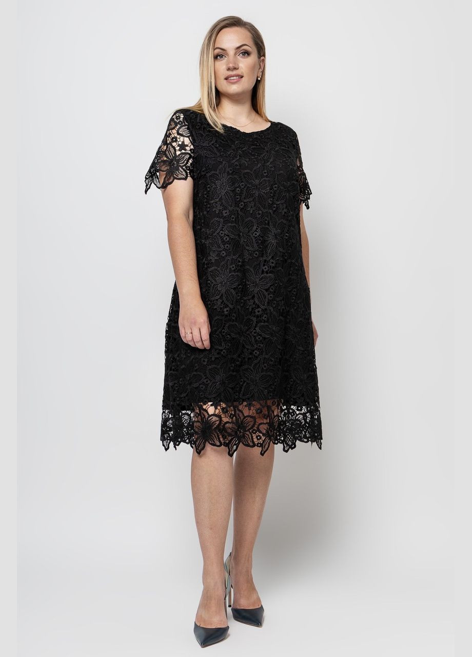 Черное вечернее платье элен 52/54 черный 0240 Vlavi