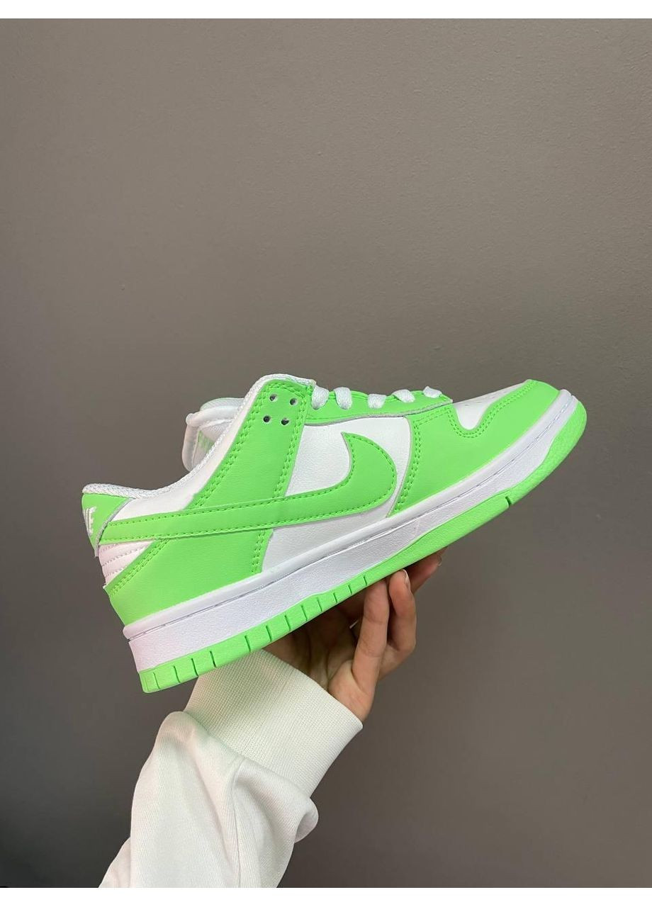 КРОССОВКИ ЖЕНСКИЕ NIKE SB DUNK GREEN WHITE НАЙК СБ ДАНК No Brand серые демисезоны (367167500)
