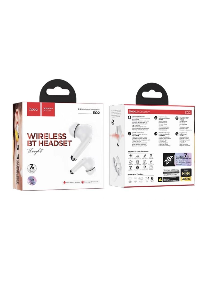 Беспроводные TWS наушники EQ2 Wireless BT Headset ( ) Hoco (366666267)