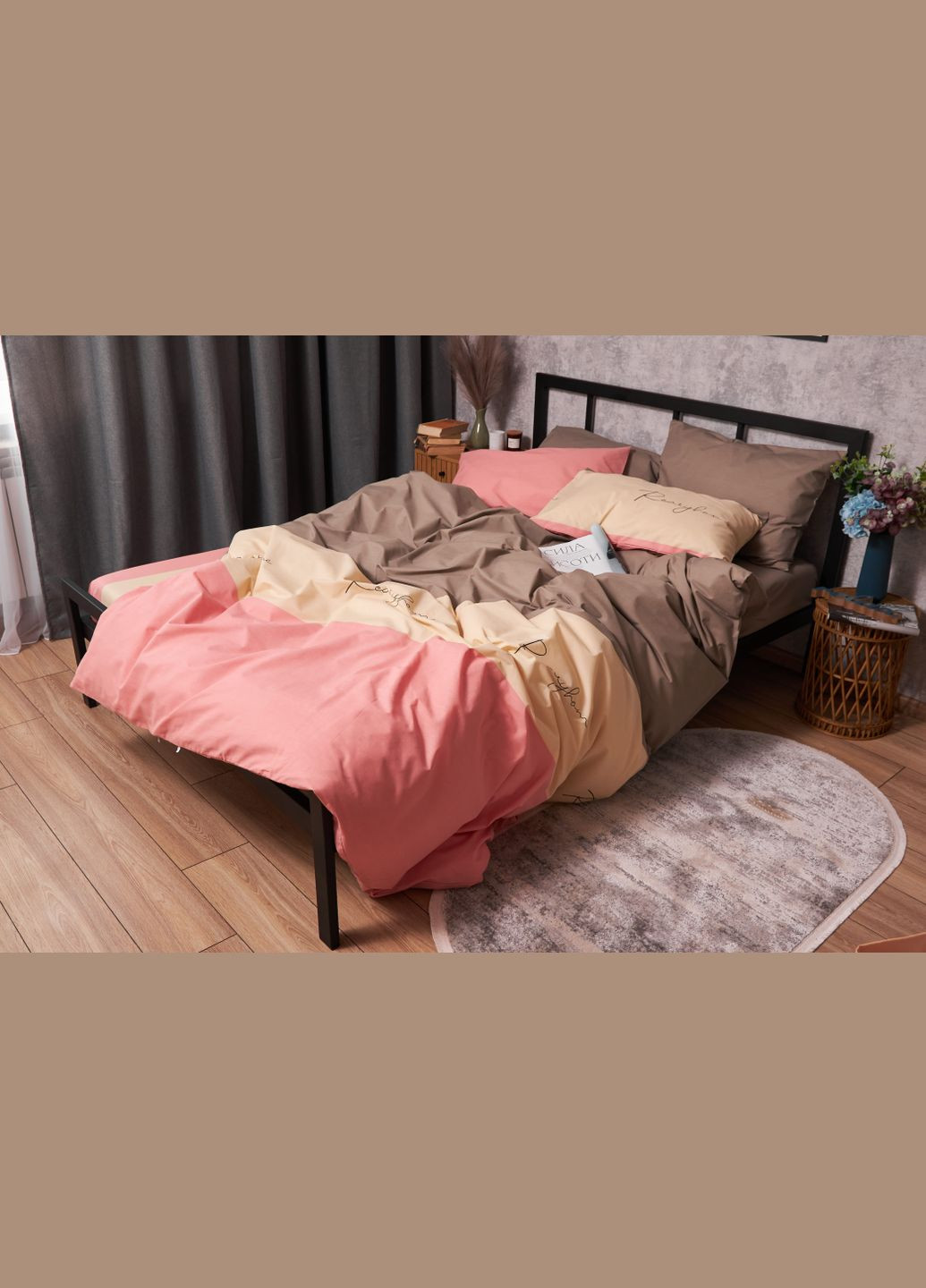 Комплект постільної білизни Бязь Gold Люкс полуторний євро 160х220 наволочки 2х70х70 (MS-820003347) Moon&Star Honeydew (288044216)