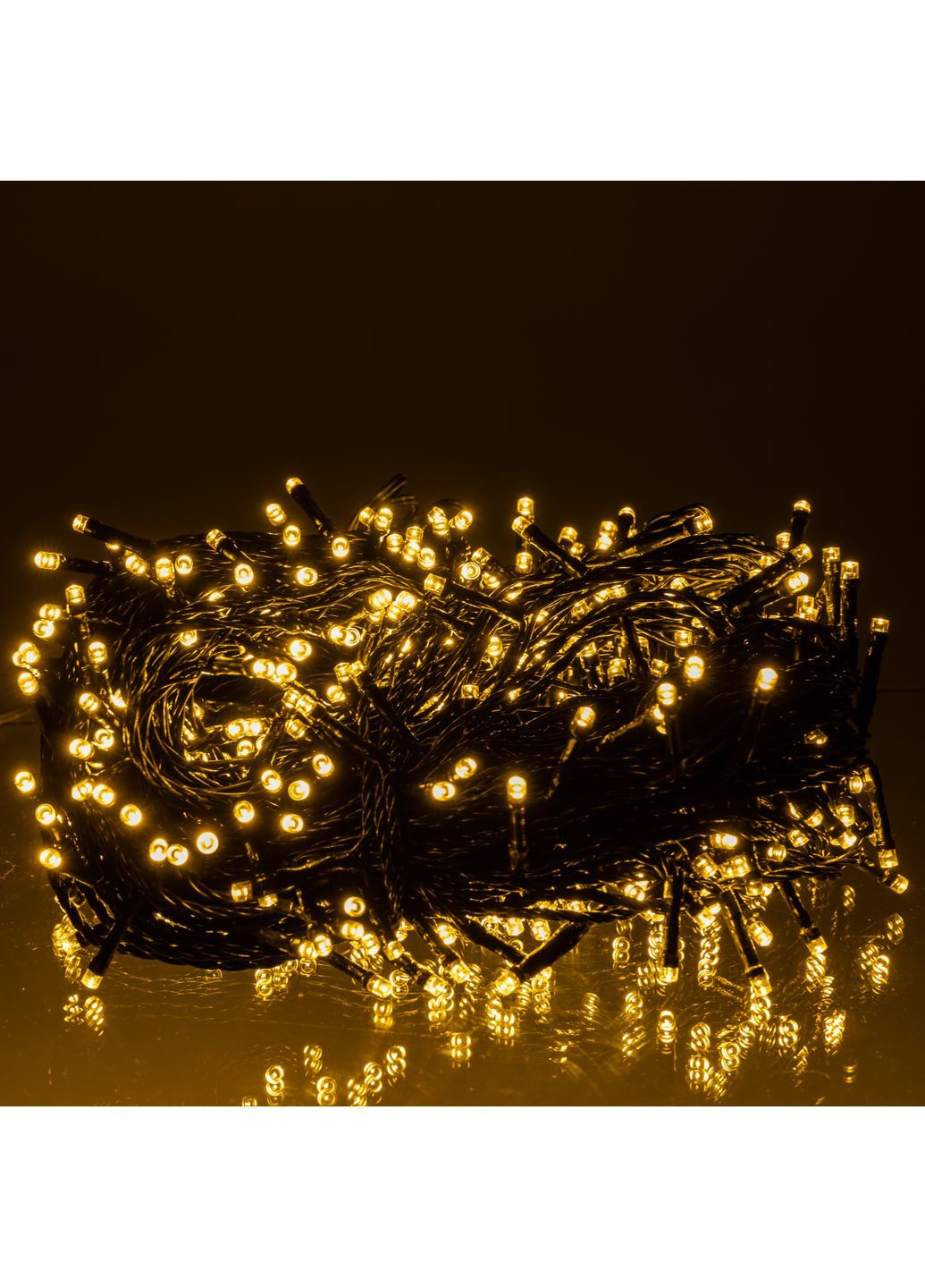 Гирлянда Нить уличная 500 LED 50 м черная, желтый GarlandoPro CF500L50MBY No Brand (364685075)