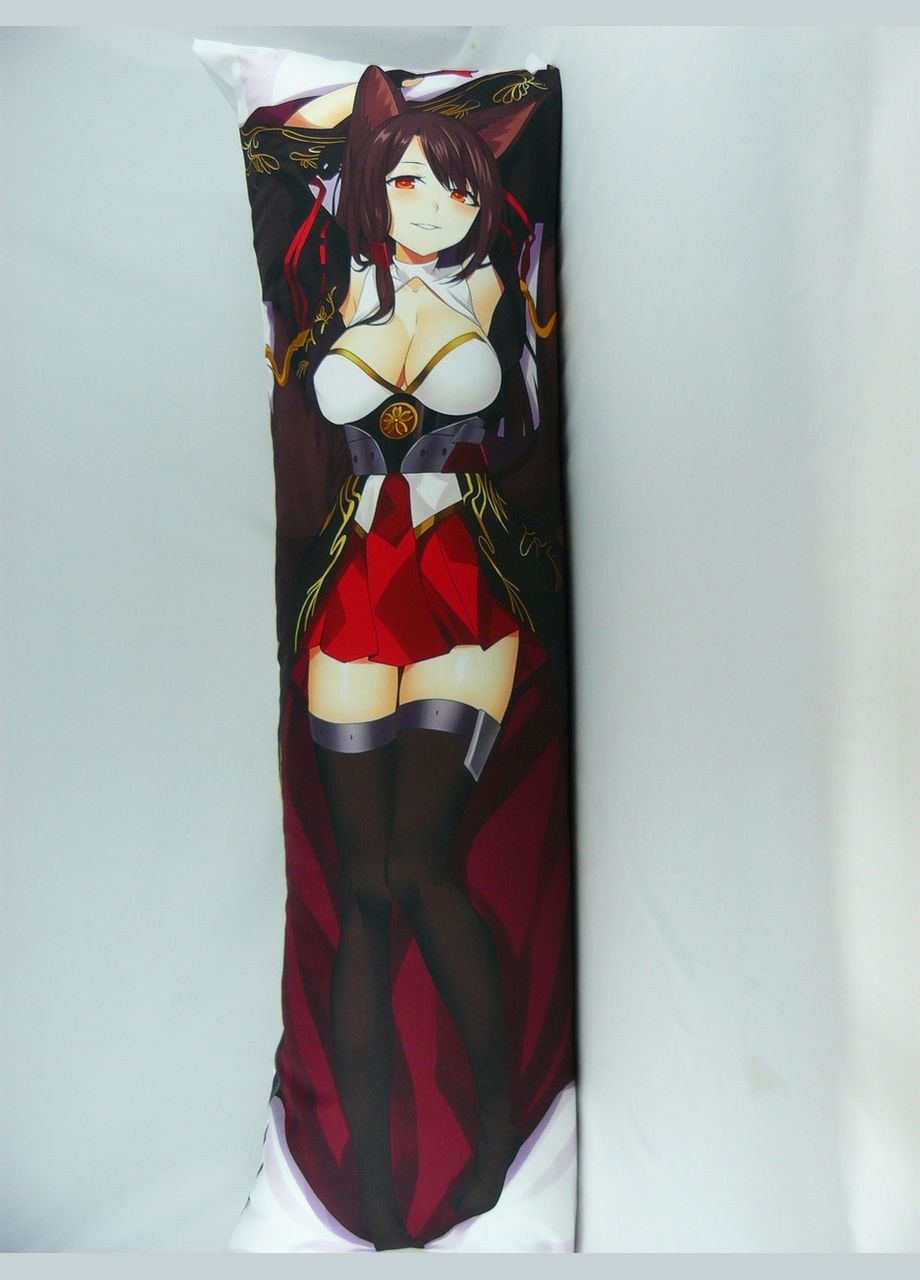 Дакiмакура 150 х 50 см Азур Azur AKAGI Подушка обнімашка аніме двостороння зі знімною наволочкою принт Viva (346055823)