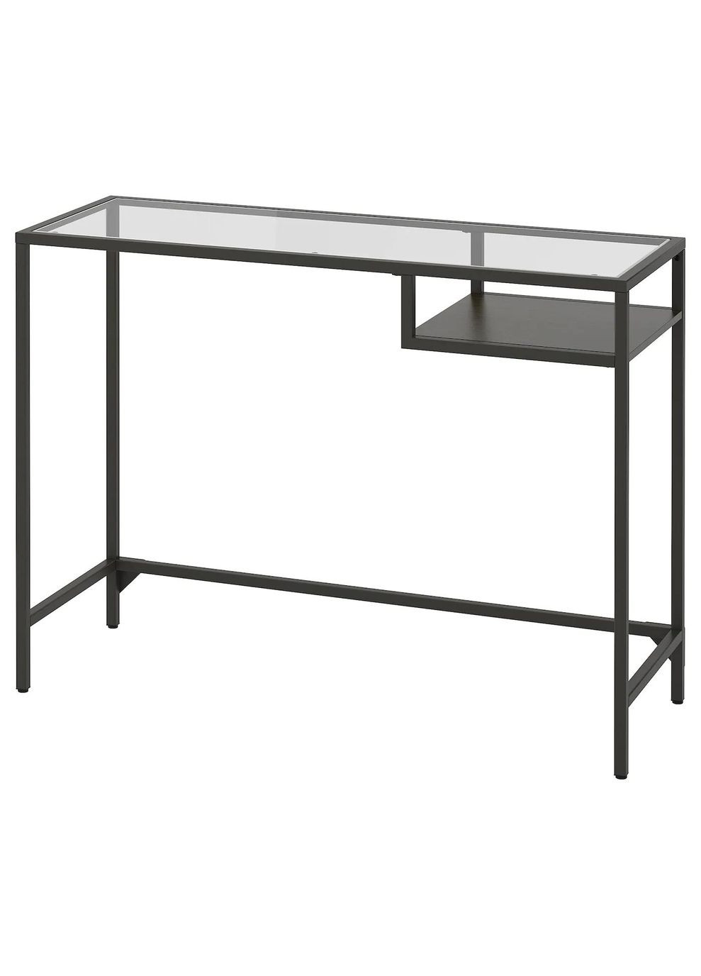 Стіл для ноутбука ІКЕА VITTSJO 100х36 см скло (80221352) IKEA (268023855)