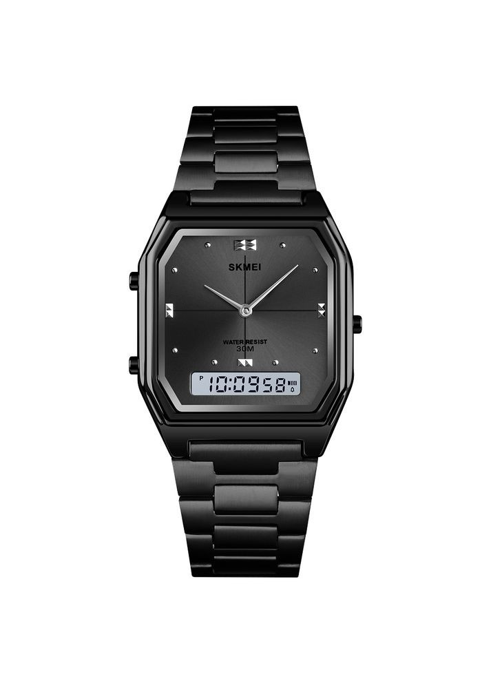 Годинник 2258BK Black унісекс електронні з будильником та календарем для повсякденного використання ProDobro (367267304)