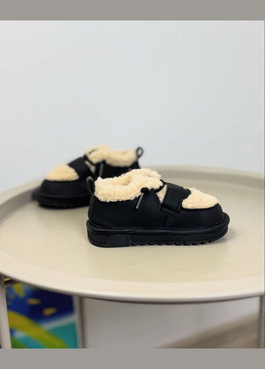 Черные спортивные, повседневные, кэжуал, джинсовые зимние ботинки зимние детские черные 1428 No Brand