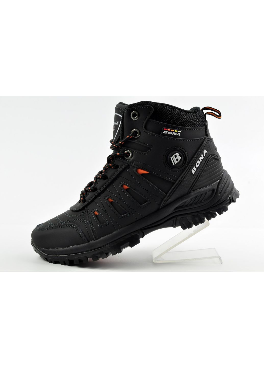 Чорні всесезонні зимові кросівки на хутрі 921s-2-5 Bona