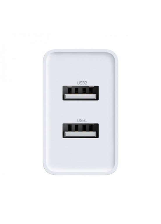 Зарядний пристрій Speed Mini Dual USB 10.5W Білий (CCFSR02) Baseus (279554974)
