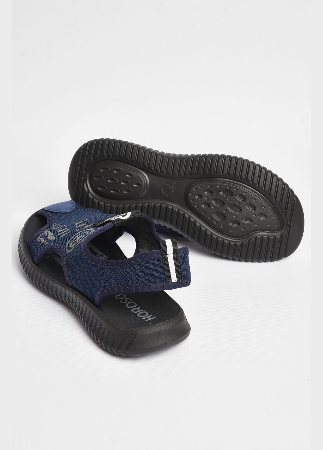 Темно-синие пляжные сандалии мужские темно-синего цвета Let's Shop