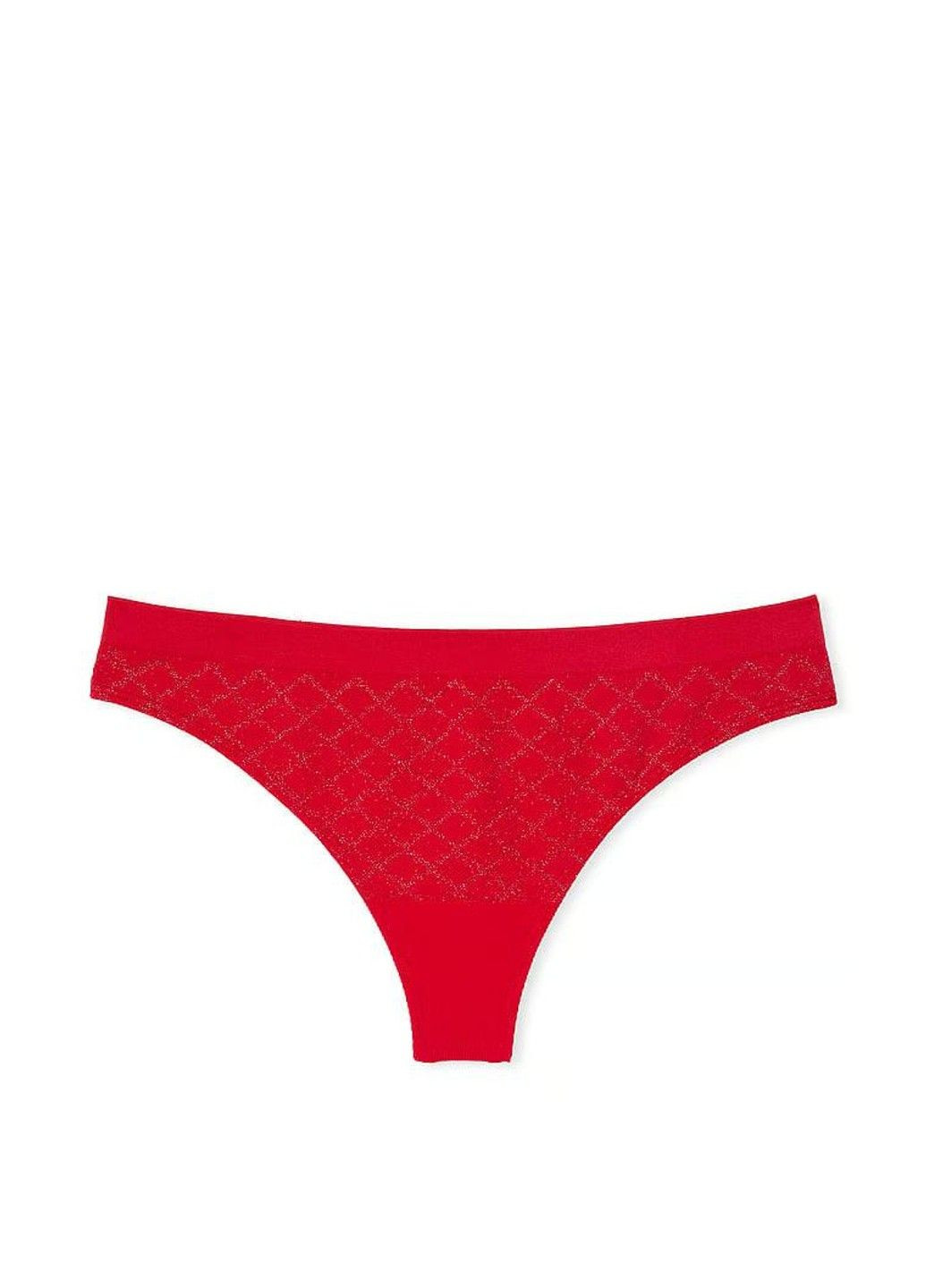 Трусики-стринги женские Seamless Thong Panty красные L Victoria's Secret (316659291)