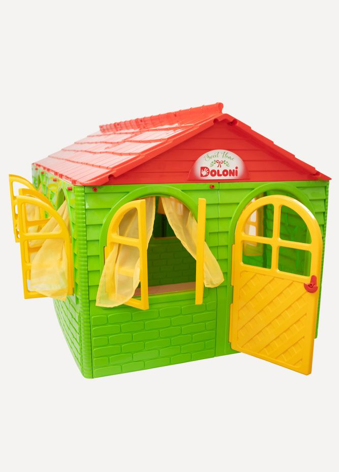 Детский игровой Домик со шторками 02550/23 пластиковый Doloni (364129559)