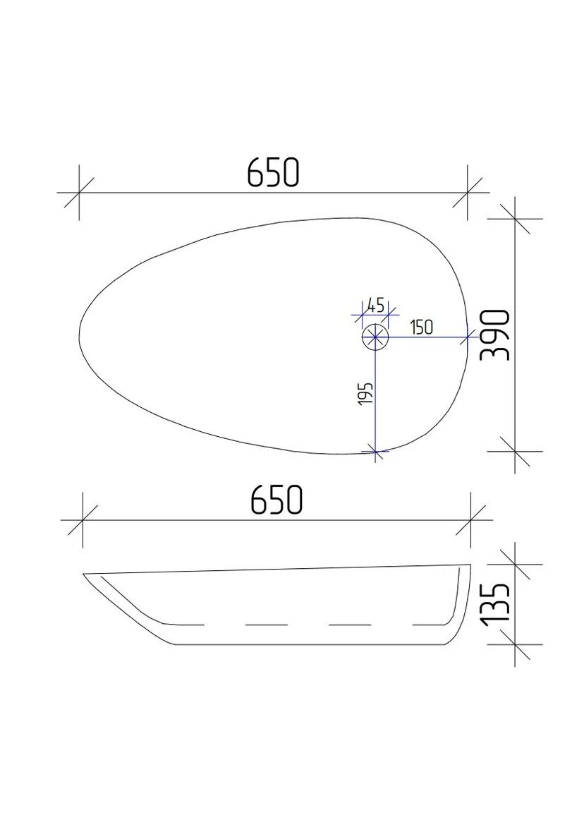 Умивальник (раковина) VBI 65 WHITE накладний Trento (381924995)