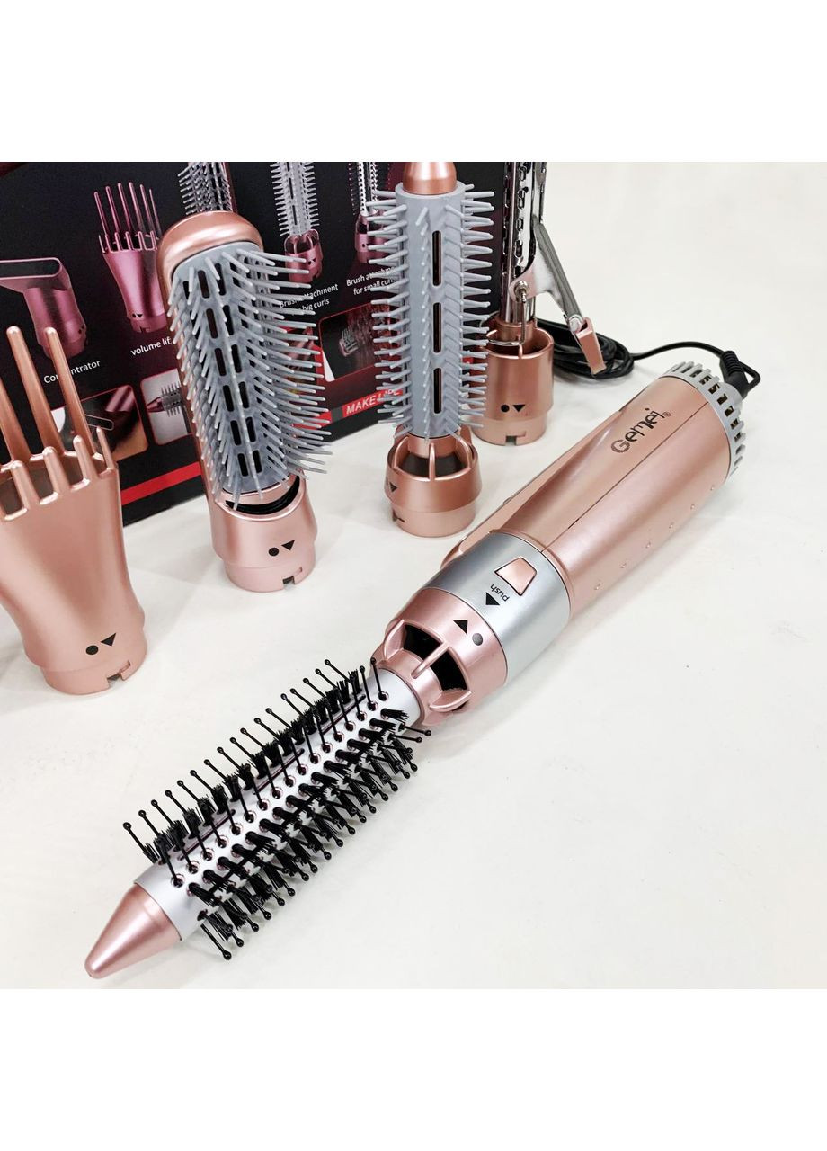 Щипці фен для волосся мультистайлер GM-4831 7в1, класичний фен для волосся, потужний фен для волосся Gemei (364663660)