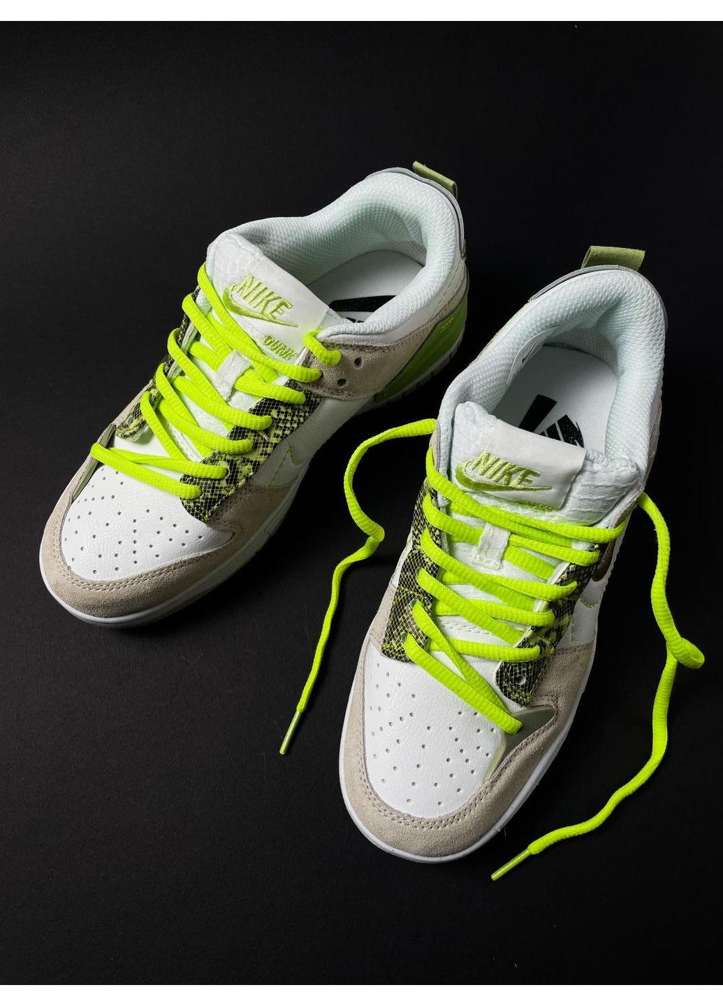 Сірі Осінні кросівки чоловічі nike dunk disrupt 2 grey white green найк сб данк No Brand