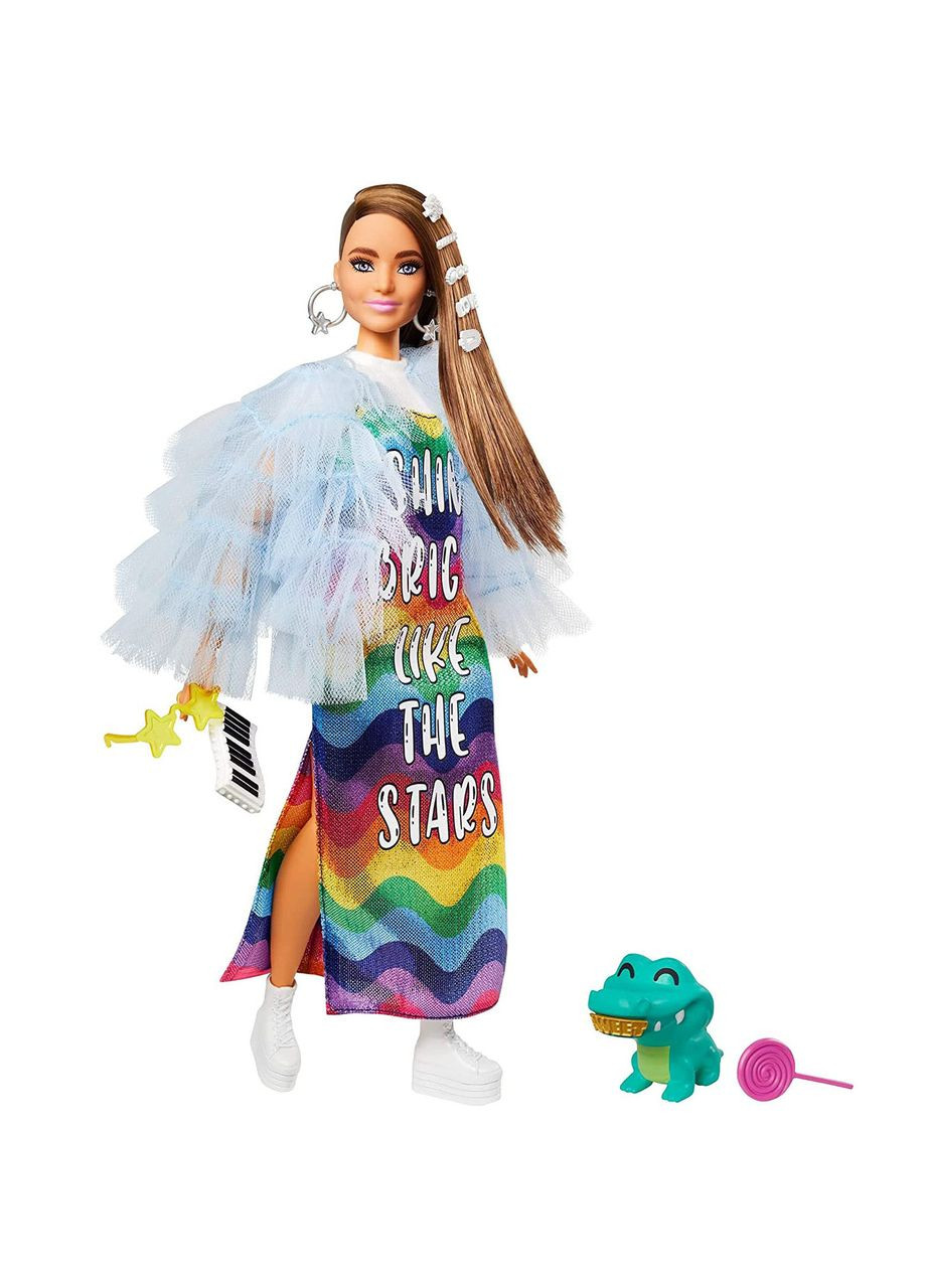 Кукла Барби Экстра Модница в синем жакете Barbie Extra GYJ78 Mattel (372012123)