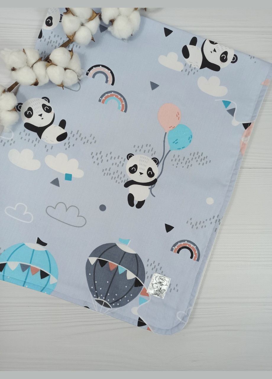 Набір для малюка: з 3 непромокальних пелюшок a.l.babybox Панда на кульках 50х80 Різнокольоровий No Brand (315488093)