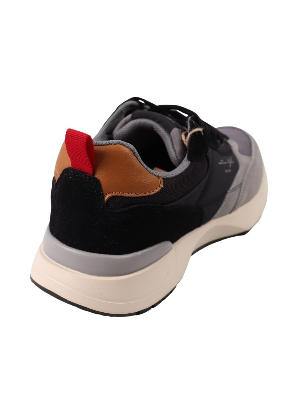 Черные кроссовки мужчкие черные текстиль Restime 250-24DK