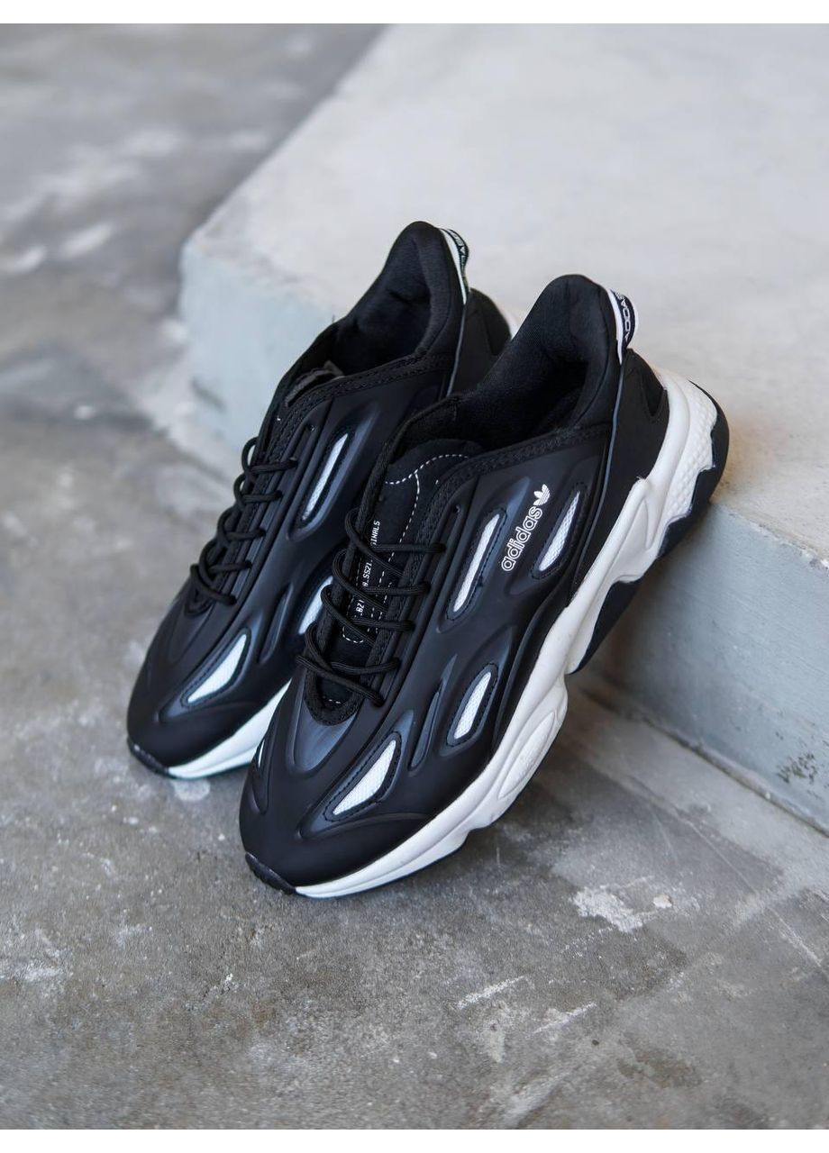 Черные демисезонные кроссовки мужские adidas ozweego celox black white 2 адидас озвиго No Brand