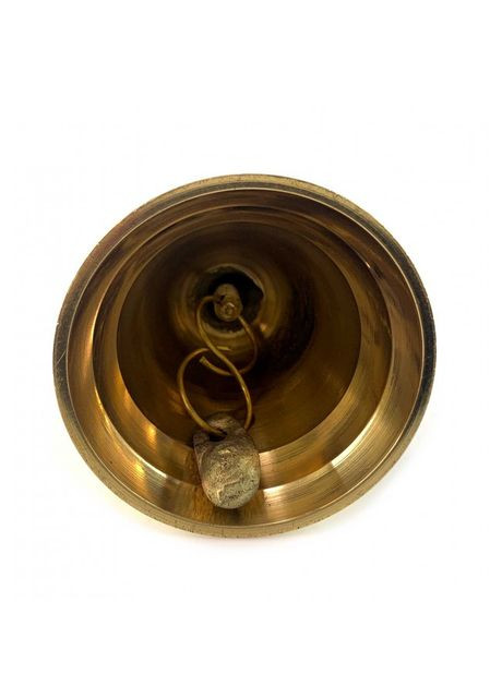 Колокольчик с ручкой с рисунком бронзовый "Павичи на красном фоне" (18х7,6 см) No Brand (316717718)