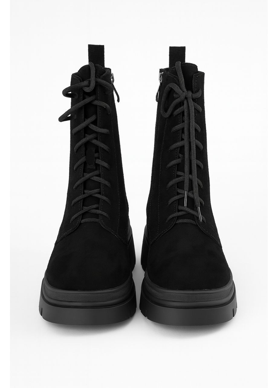 Зимние ботинки женские зимние замшевые черные (m756-6m) 40 Loretta из искусственной замши