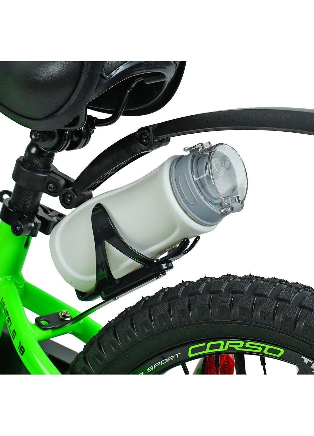 Дитячий двоколісний велосипед Tayger 18″ з алюмінієвою рамою, ручним гальмом Corso (364237541)