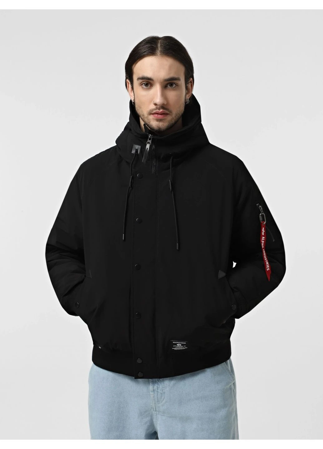 Чорна зимня бомбер 7715303 ald258 Alpha Industries