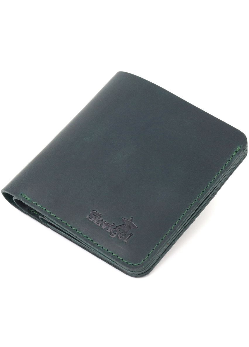 Винтажное кожаное портмоне с монетницей унисекс зеленое (sku_16603) No Brand (327819456)