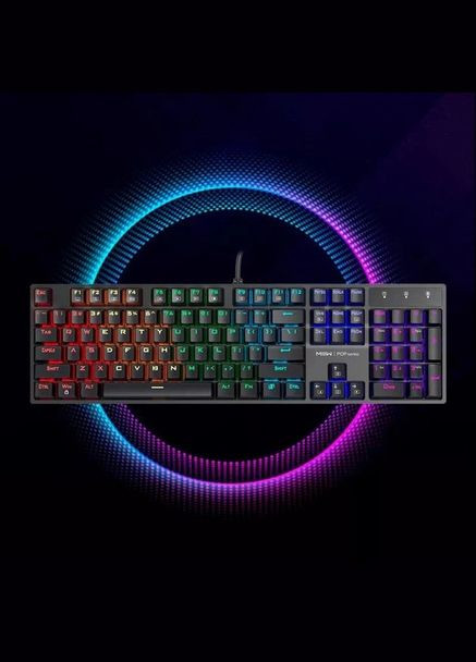 Клавиатура проводная механическая MiiW POP K1040 с разноцветной подсветкой RGB Xiaomi (293345988)