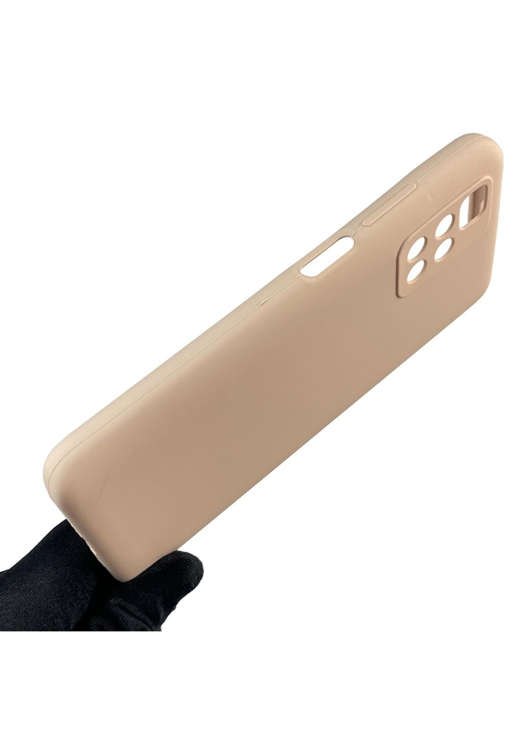 Чехол для Redmi 10 (4G) силиконовый с микрофиброй нескользящий на сяоми редми 10 4г пудровый Xiaomi (366387848)