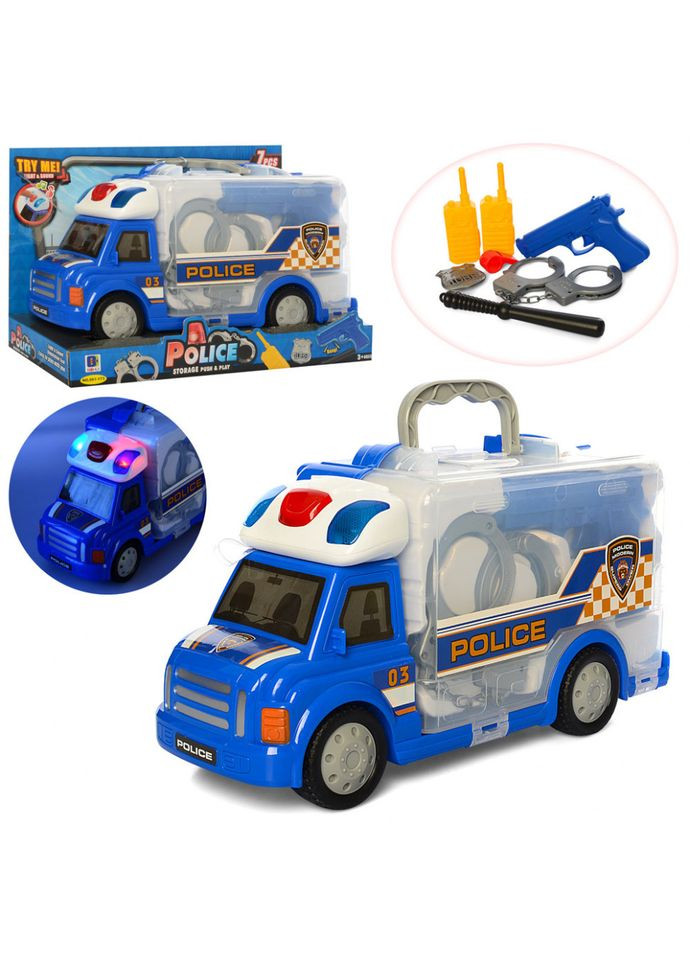 Игровой набор Полицейского с машинкой 661-173 машинка со светом BOHUI (334149241)