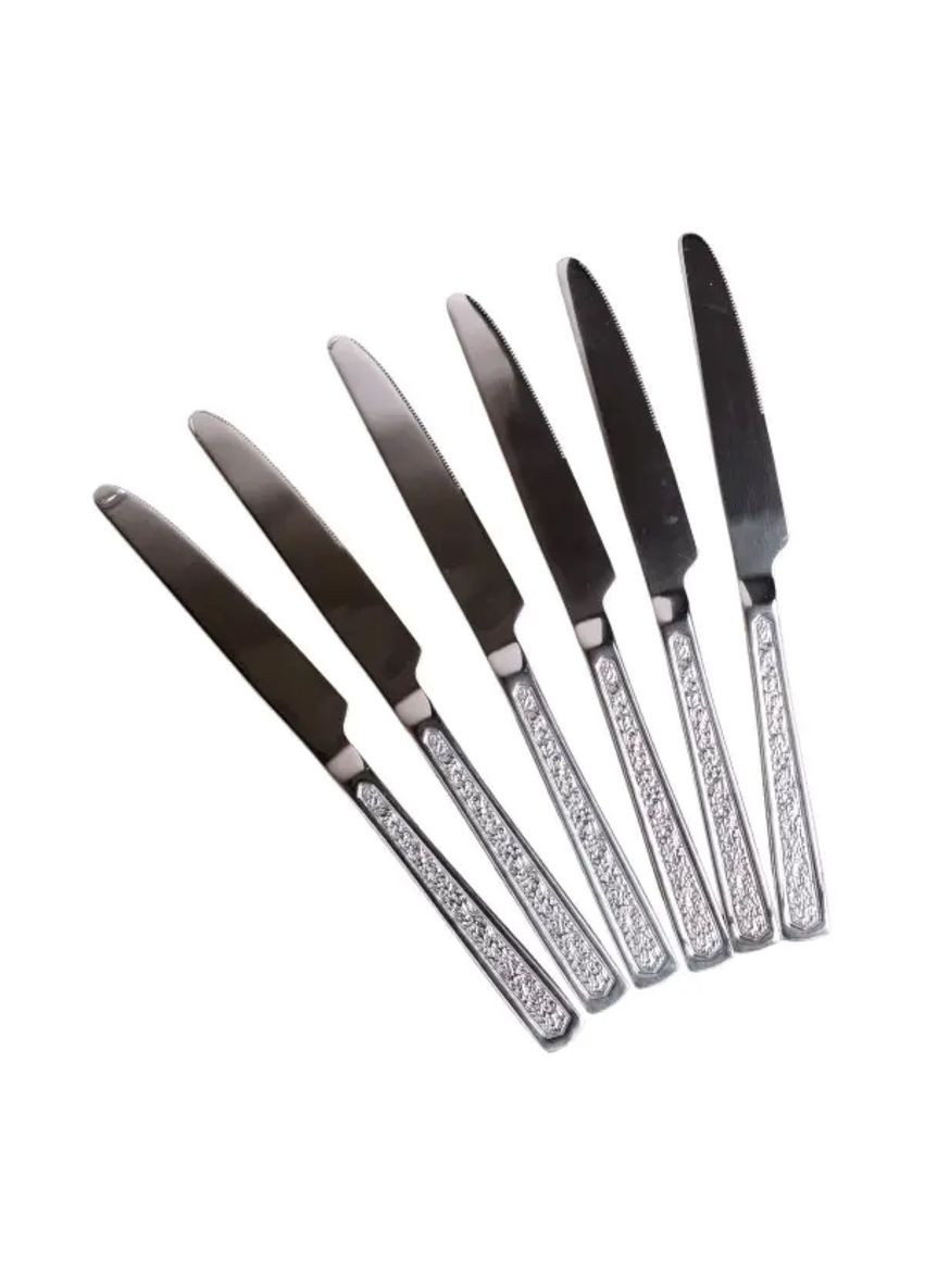 Набор столовых ножей 6 шт нержавеющая сталь гальваническое покрытие столовый набор TS Kitchen (356460573)