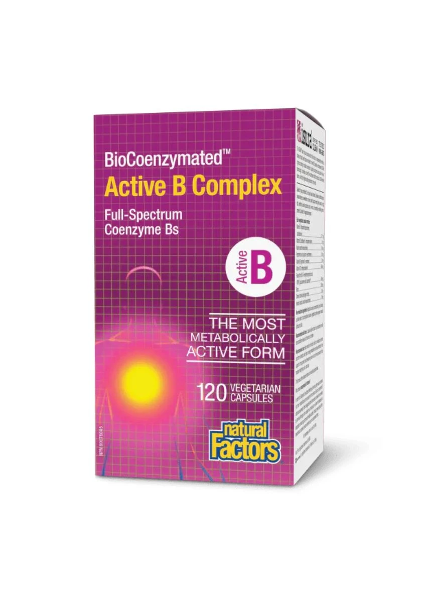 BioCoenzymated Active B Complex Вегетаріанські капсули 120 шт Коферменти вітамінів групи B Natural Factors (389583397)