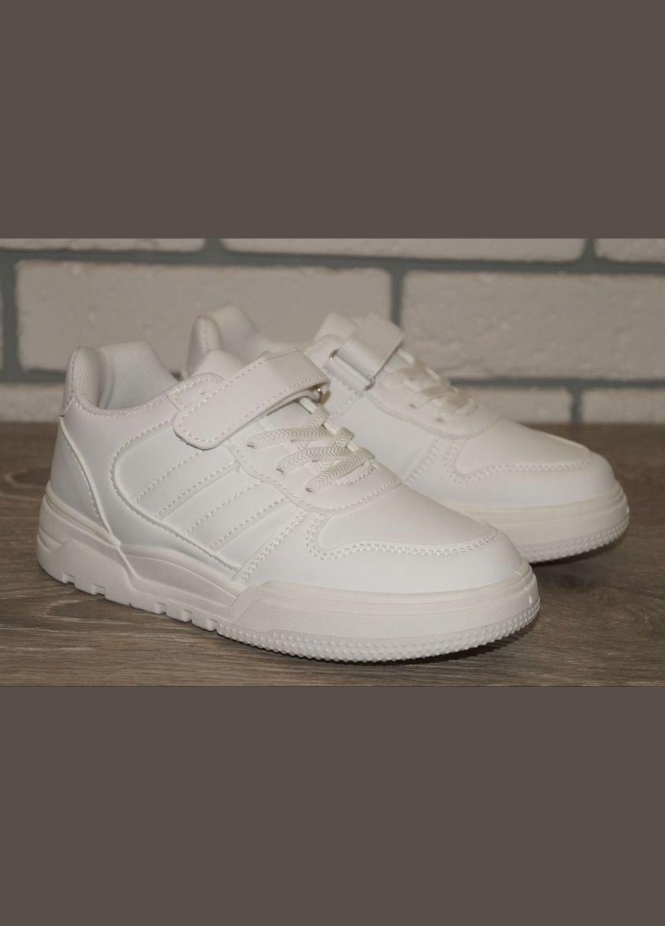 Білі осінні кросівки демісезонні дитячі білі XIFA