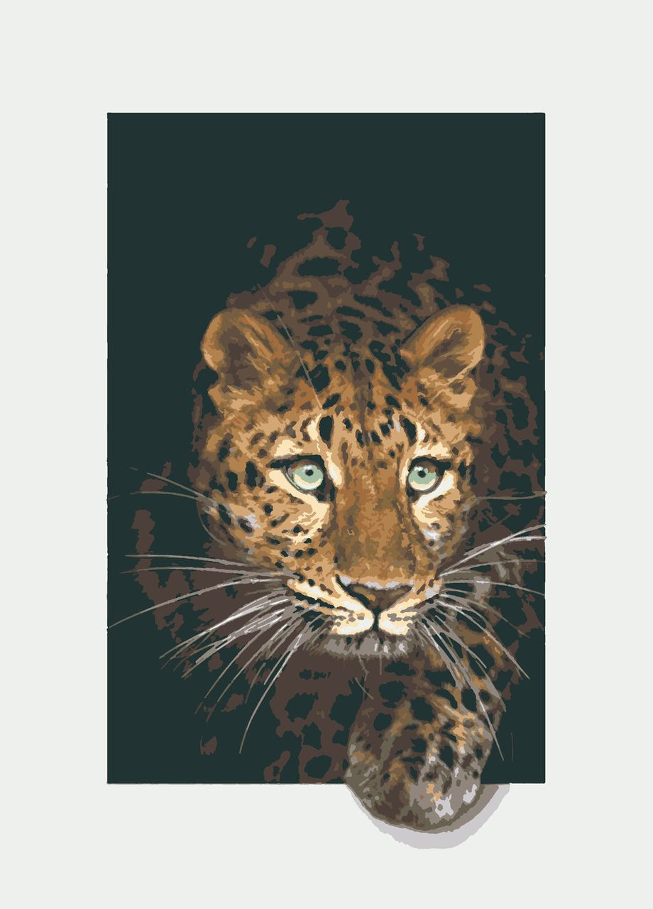 Картина по номерам Леопард 40x50 см (RB-0776) Riviera Blanca (296198452)