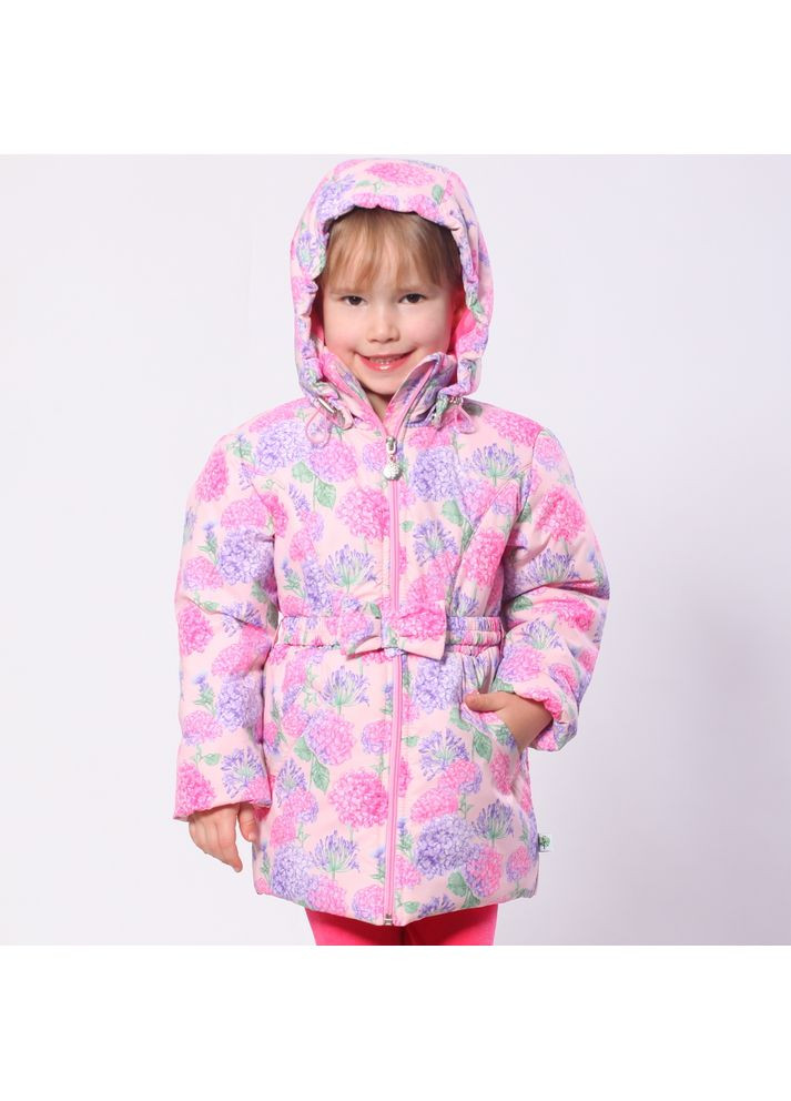 Рожева демісезонна куртка демісезонна для дівчаток модний карапуз гортензія Trendy Tot 03-00947_000000002