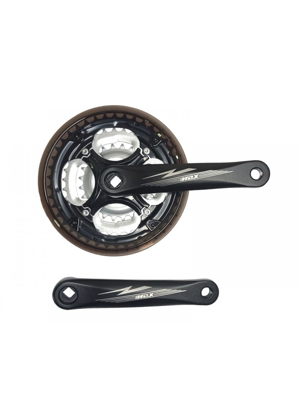 Шатун алюминиевый 24/34/42T 170 мм NSA-3002 — система 3 звезды для велосипеда, Saiguan (370876826)