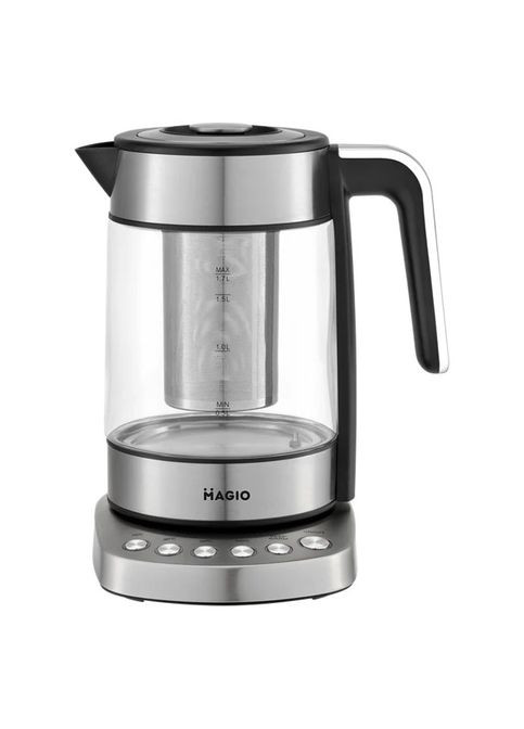 Электрочайник MG-494, чайник прозрачный с подсветкой, чайник дисковый, электрочайник с подсветкой Magio (364663905)