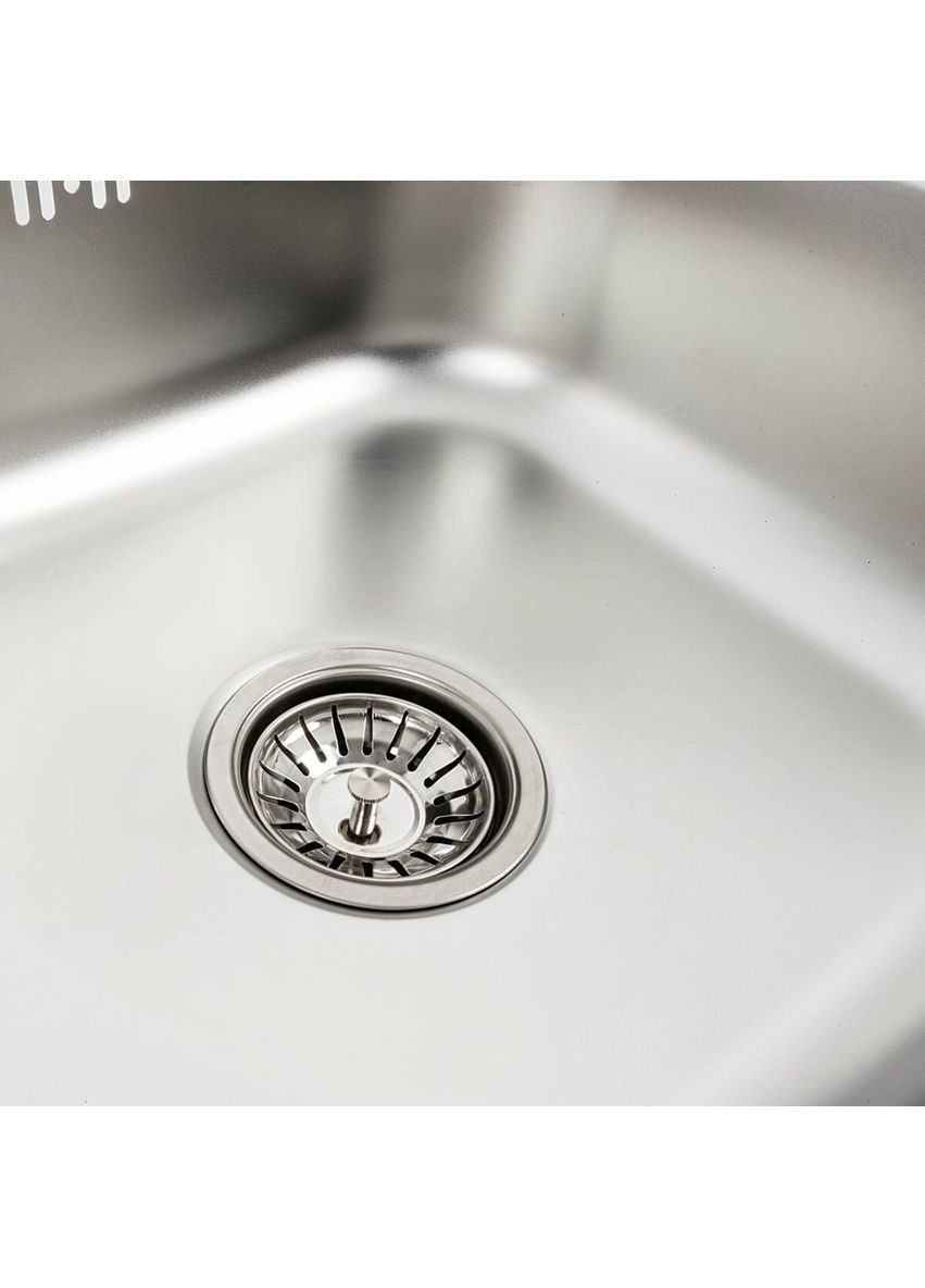 Кухонна мийка з нержавіючої сталі САТИН 5060 (0,7/160 мм) Valeso (336937264)