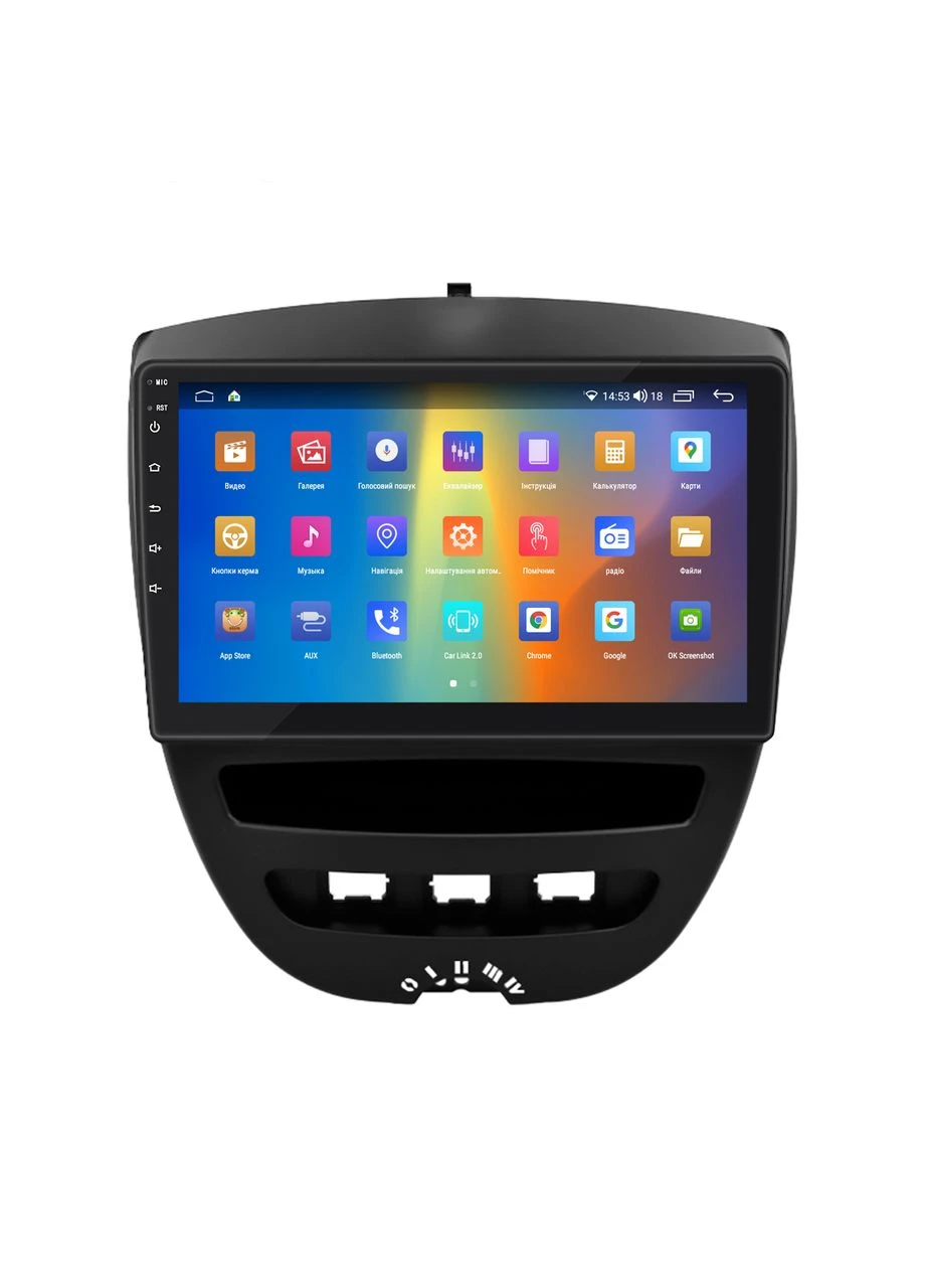 Штатная магнитола для Citroen C1 I 2005-2008 экран 10" 2/32Gb CarPlay 4G Wi-Fi GPS Prime Lesko (378934532)
