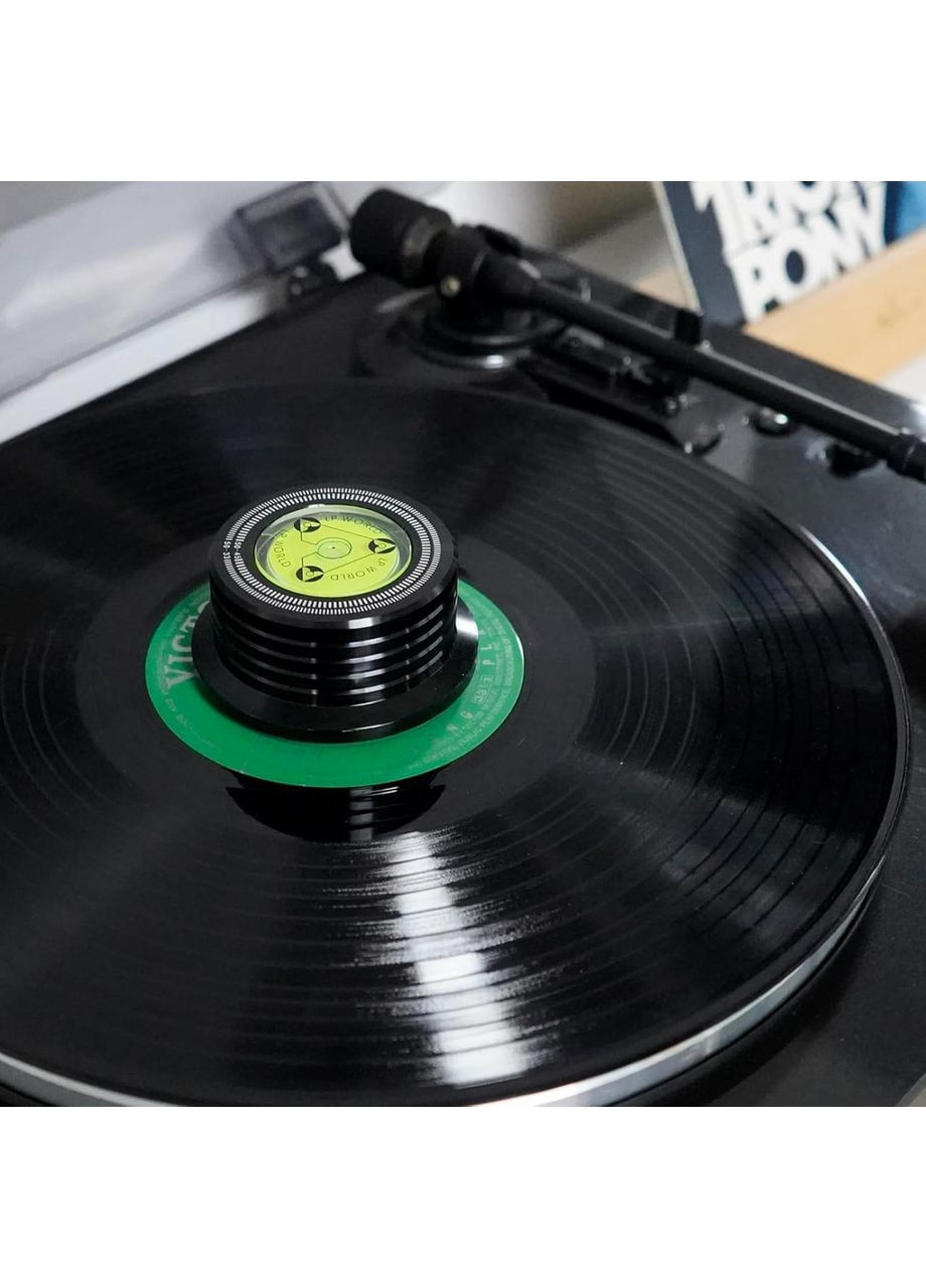 Притискач для вінілових платівок, клемп, стабілізатор тиску вінілової пластинки Black No Brand (366304178)