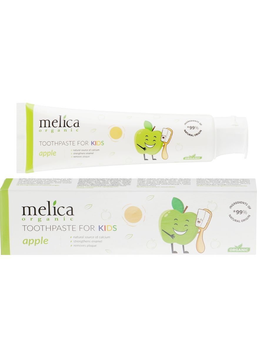 Детская зубная паста "Яблоко" Toothpaste For Kids Apple 100ml (813782-24029) Melica Organic (368647538)