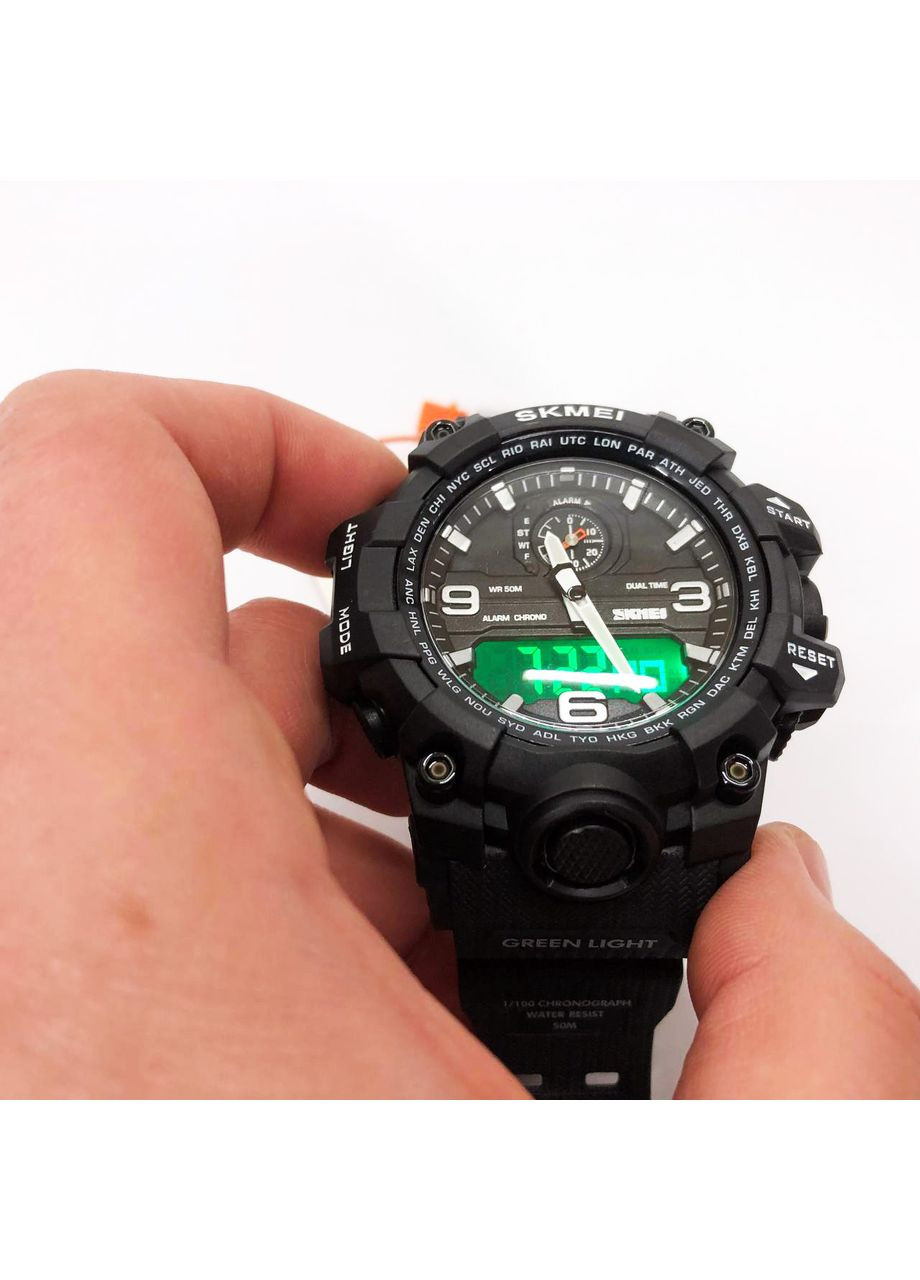 Новые командирские часы 1586BK BLACK, Лучшие военные часы, PD-542 Skmei (356732216)