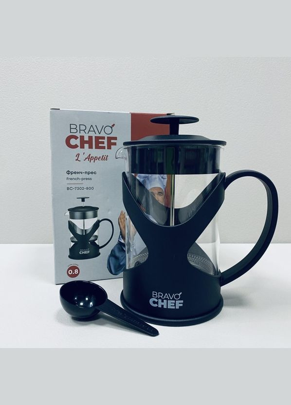 Френч-прес скляний 800 мл BC-7302-800 Bravo Chef (317203684)