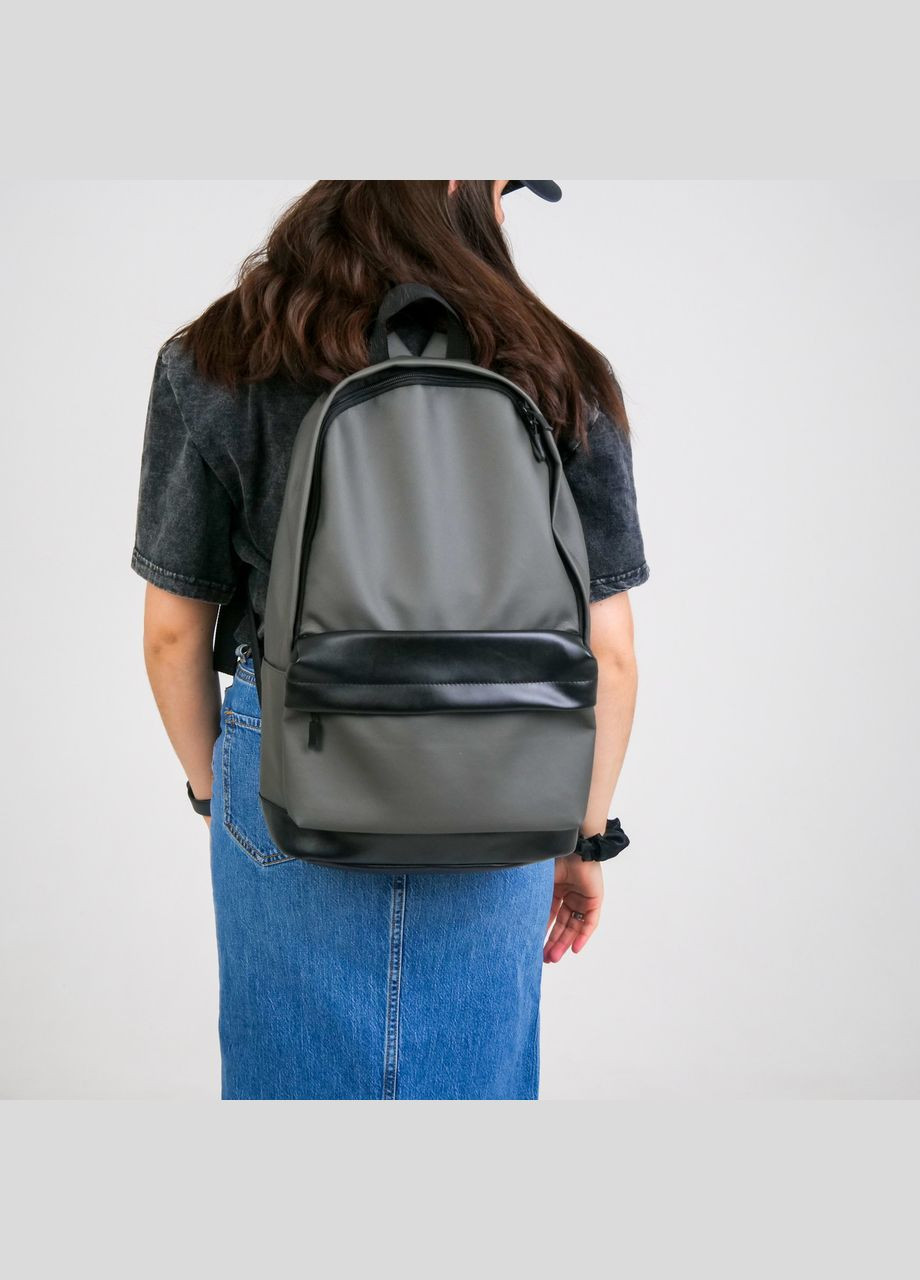 Універсальний рюкзак у зручному розмірі в екошкірі, сірий колір ToBeYou City (293247121)